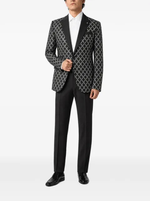 Philipp Plein blazer all-over strass baguettes