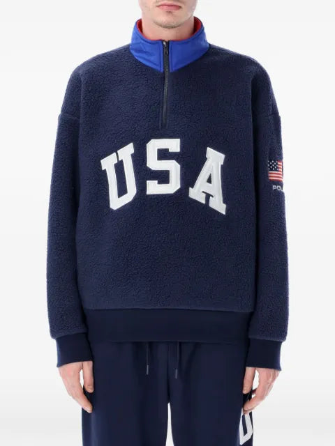 Polo Ralph Lauren zipped flag sweater