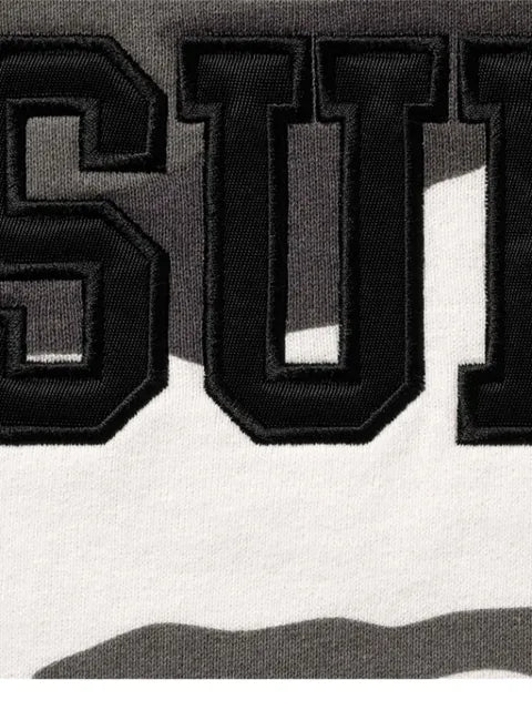 Supreme flag-detail half-zip camouflage-pattern sweatshirt