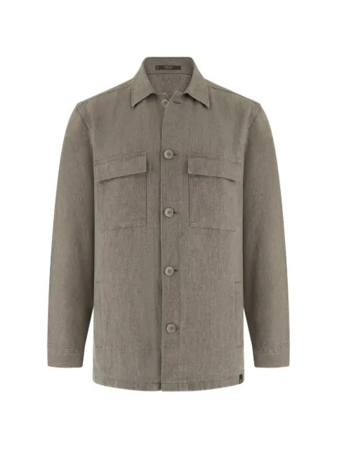 Boggi Milano flap-pocket shirt jacket