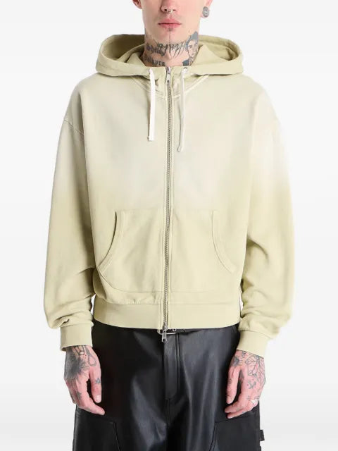 Brain Dead padded-elbow zip-up hoodie