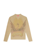 Diesel linen sweater with faded Phoenix print