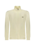 RIFLE zip-up logo-print sweater