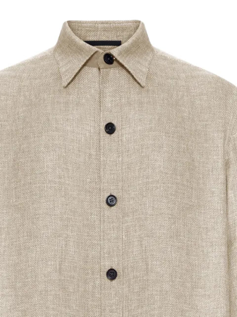 Zegna cashmere linen and silk overshirt