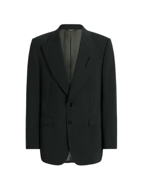 Dolce & Gabbana single-breasted micro-rib jacket