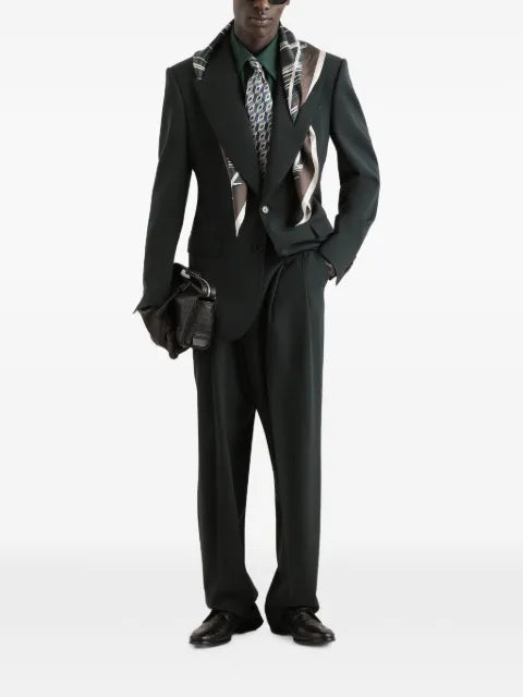 Dolce & Gabbana single-breasted micro-rib jacket