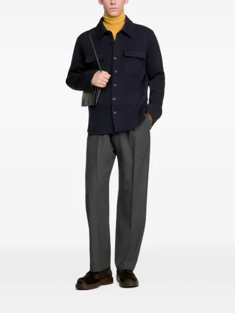SANDRO boiled wool overshirt