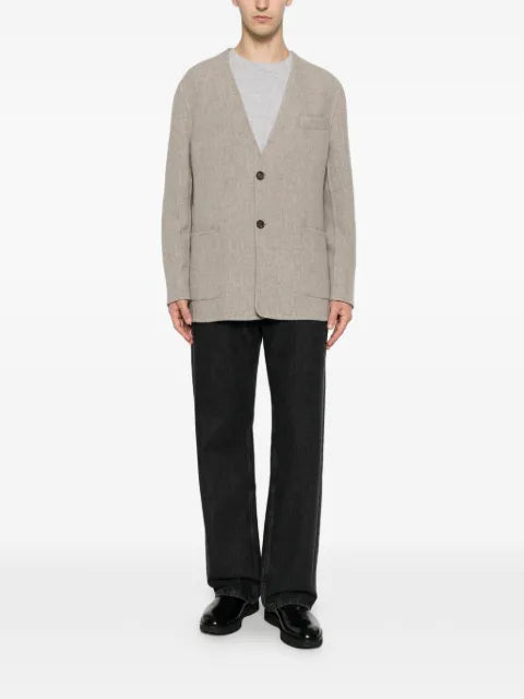 Eleventy herringbone-pattern jacket