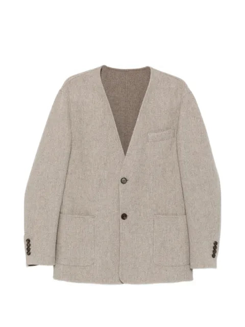 Eleventy herringbone-pattern jacket