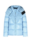 RAXXY embossed-pattern hooded jacket