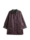 Barbour Beaufort tartan-trim jacket