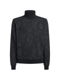 ETRO wool-blend jacquard turtleneck with arnica-motif