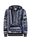Laneus jacquard boxy-fit hoodie