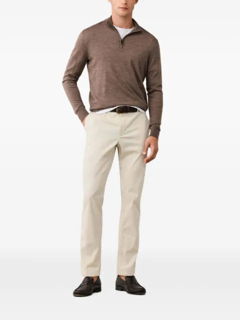 Hackett London quarter-zip wool sweater
