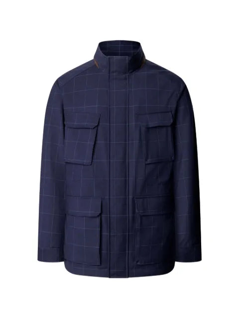 Hackett London Velo-Speed windowpane-check jacket