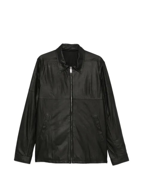 Rick Owens leather zip-up jacket