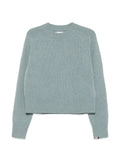 extreme cashmere ribbed-knit crew-neck sweater
