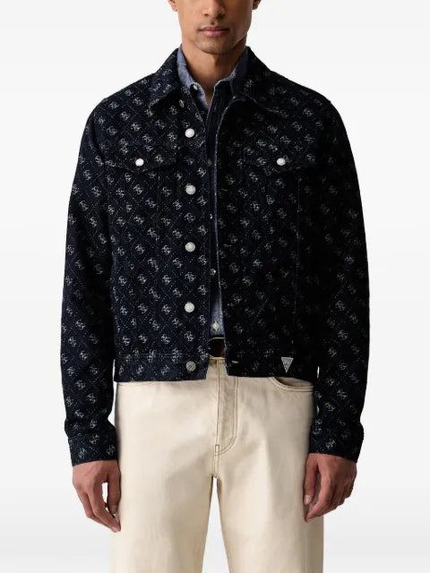 GUESS USA jacquard denim jacket