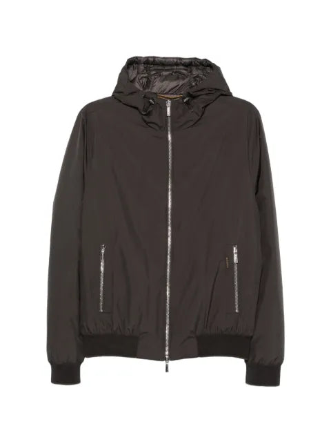 Moorer hooded bomber jacket