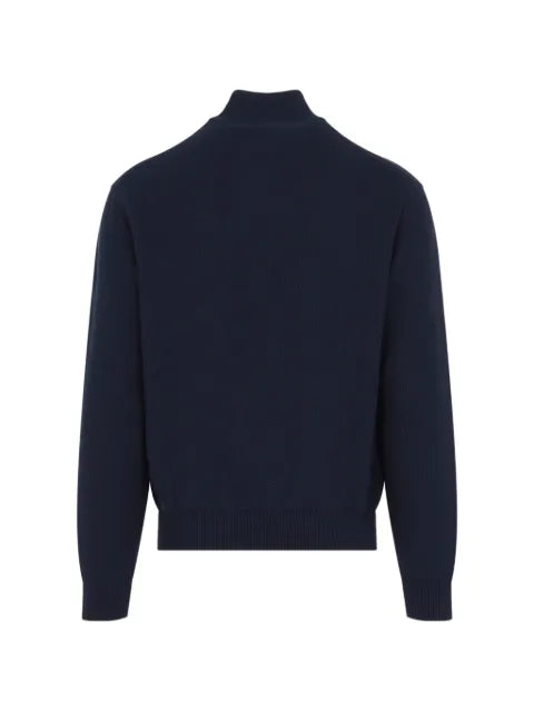 Ralph Lauren Purple Label half-zip waffle-knit sweater