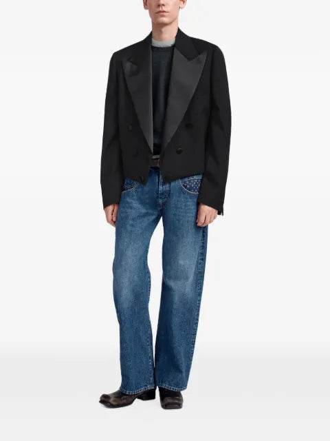 Maison Margiela grain-de-poudre tuxedo blazer