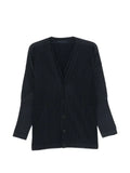 Homme Plissé Issey Miyake plissé-effect V-neck sweater
