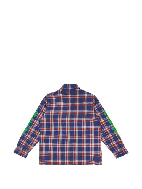 Chrome Hearts plaid flannel shirt jacket