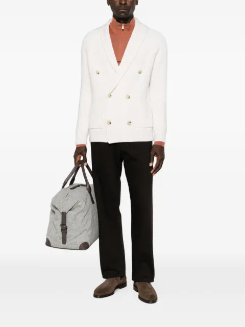 Gran Sasso double-breasted ribbed-knit cardigan