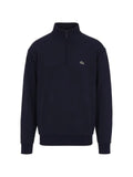 Lacoste quarter-zip logo-patch sweater