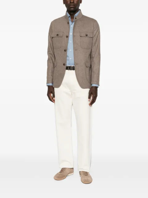 Gran Sasso four-pocket high-neck jacket