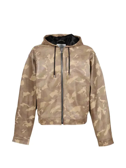 EZR camouflage-print zip-up jacket