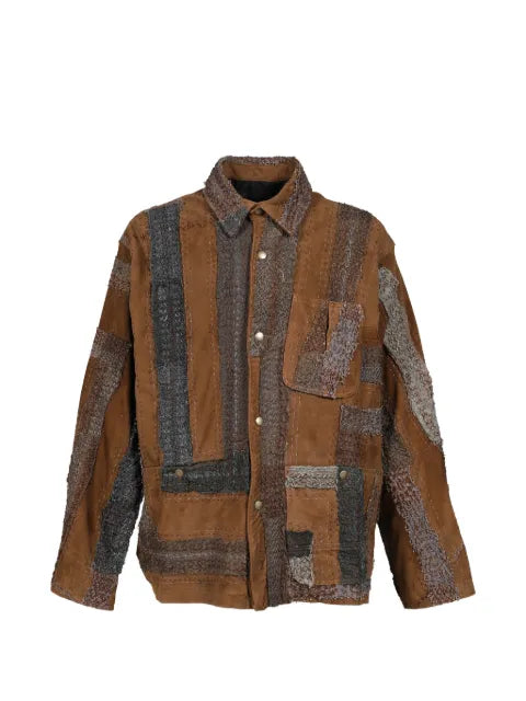 By Walid patchwork embroidered jacket