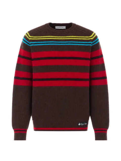 Lanvin striped sweater in wool and cashmere