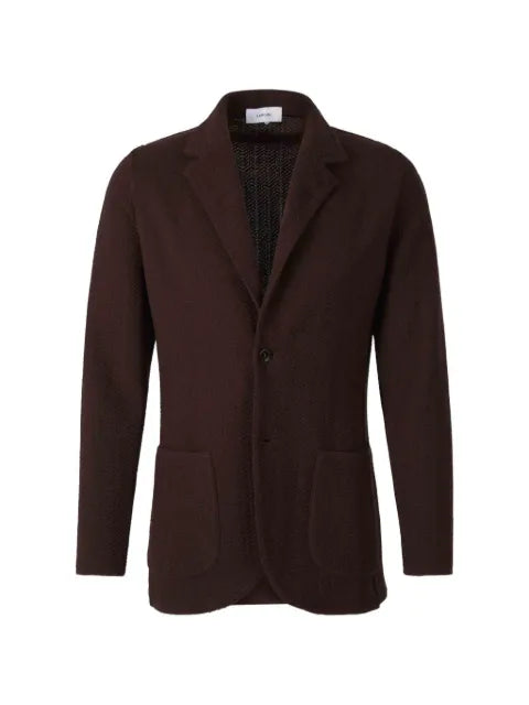 Lardini herringbone-knit jacket