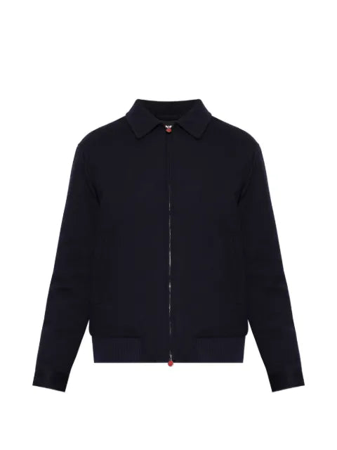 Kiton zip-up wool jacket