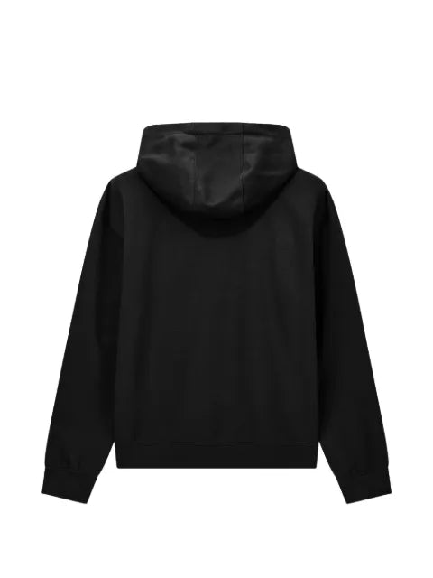 Giorgio Armani logo-patch drawstring hoodie