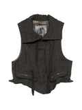Ziggy Chen check-pattern panelled gilet
