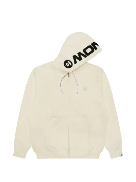 AAPE BY *A BATHING APE® logo-print zip-up hoodie