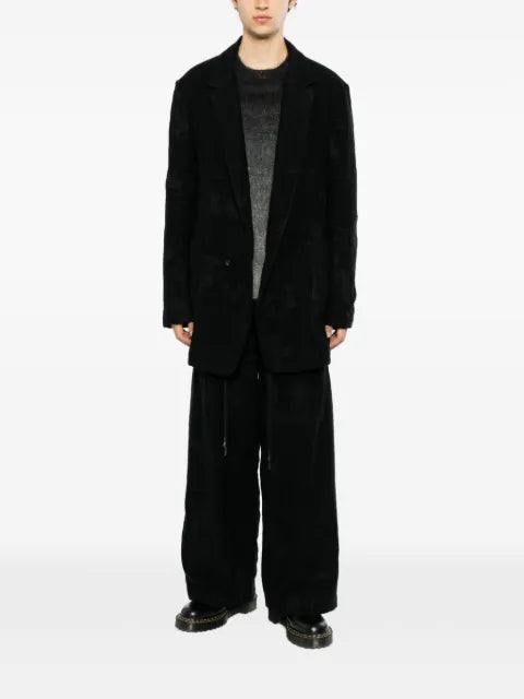 Nude:Masahiko Maruyama distressed-effect single-breasted blazer