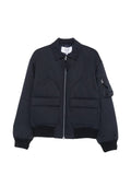 Maison Kitsuné logo-patch bomber jacket