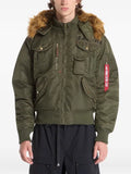 Alpha Industries Deflector faux-fur-trim bomber jacket
