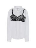 Vaquera Trompe L'Oeil button-down shirt