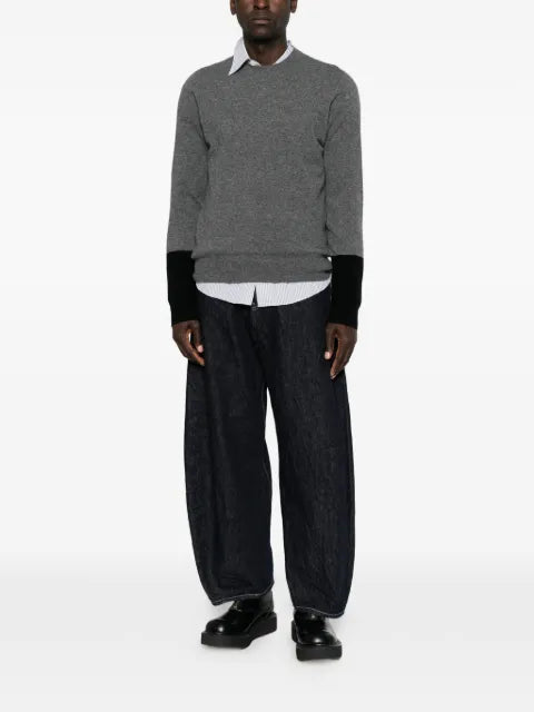 Comme des Garçons Homme colour-block wool sweater