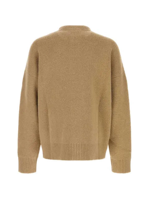 AMI Paris Ami de Coeur crew-neck cardigan