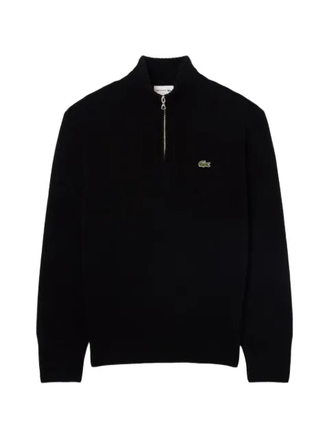 Lacoste quarter-zip knitted sweater