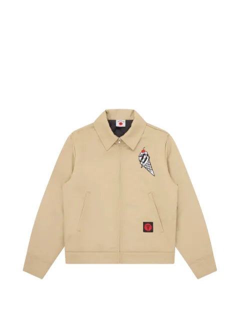 ICECREAM Cone Man zip-up shirt jacket