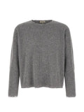 Second/Layer Friends distressed honeycomb-knit sweater