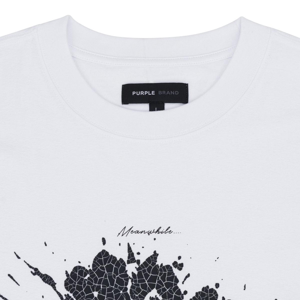 WHITE Textured Sky High T-shirt