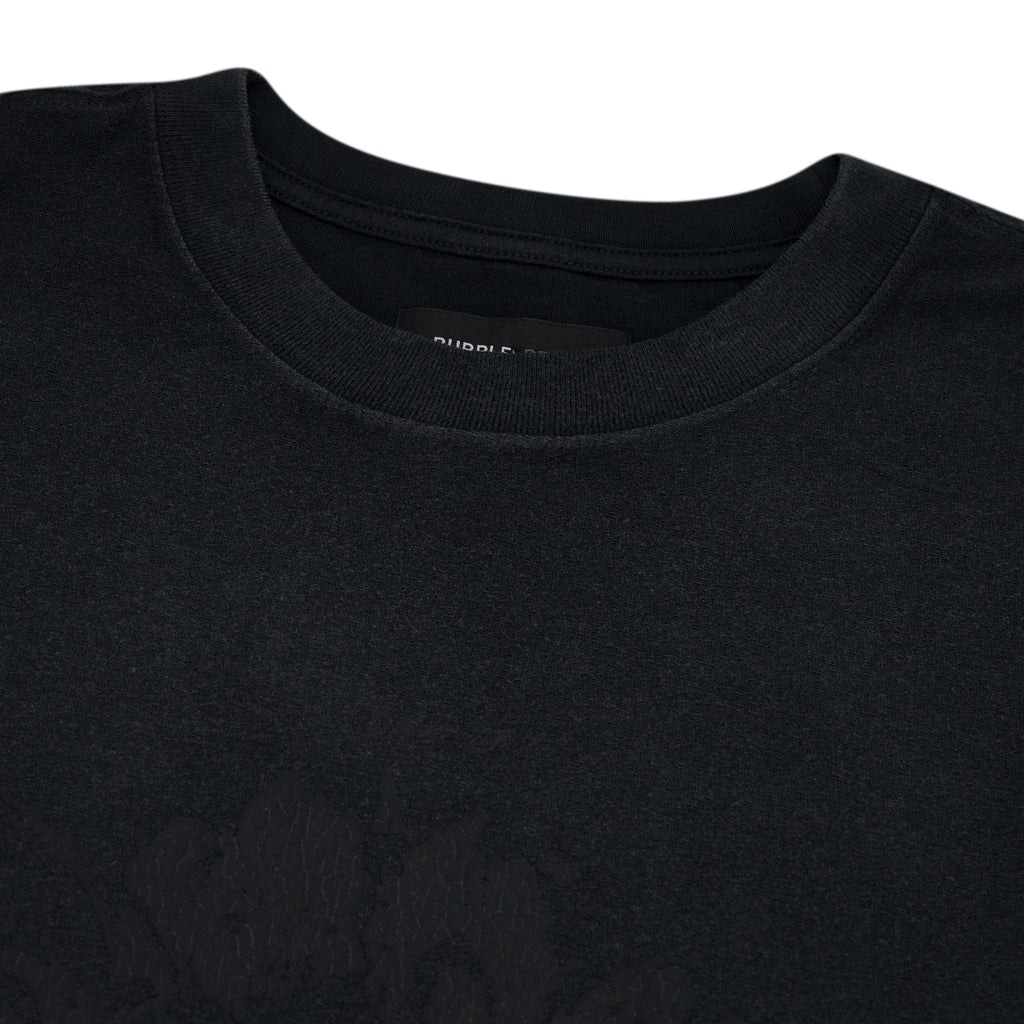 Black Textured Sky High Tee