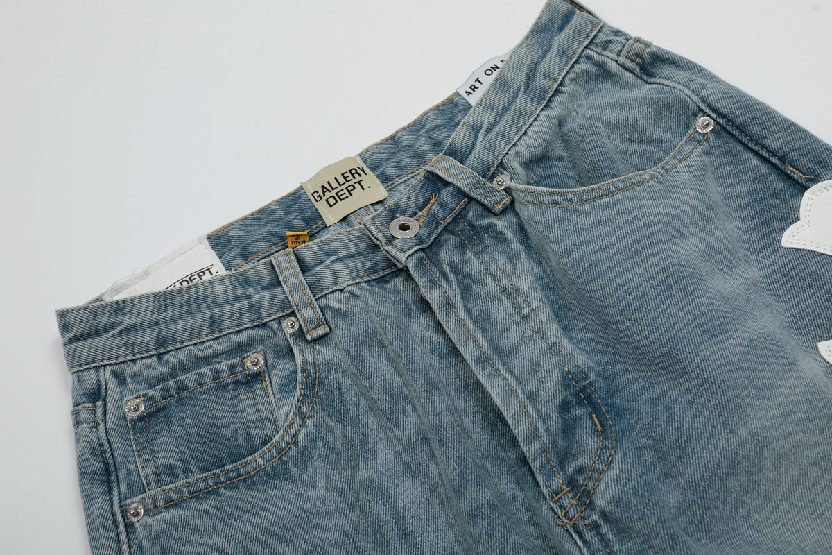 Chrome Hearts Gallery Dept Cross Patch Flare Denim Jeans 8146